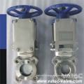 Wafer & Lug Stainless Steel or Cast Iron Electric and Pneumatic Slurry Sluice Knife Gate Valve